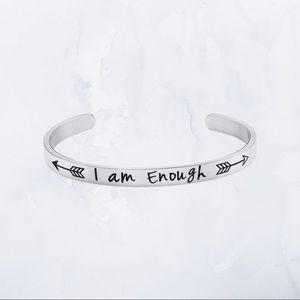 Women's Jewelry, Inspired Bracelet, I Am Enough